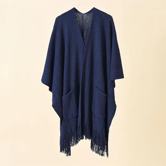 •new• KNIT POCKET SHAWL - Picture 6 of 6